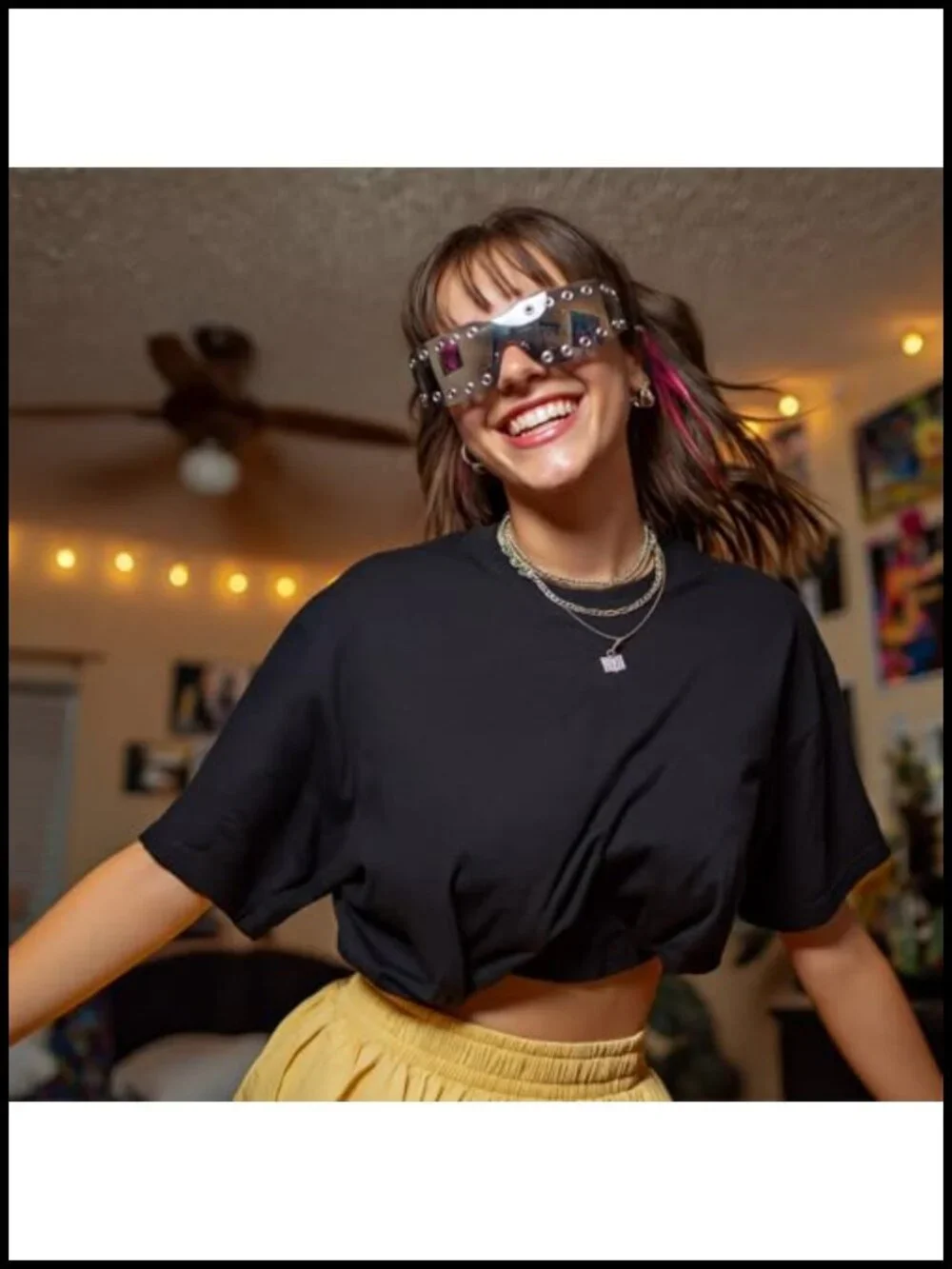 3 Pcs Y2k Sunglasses Futuristic Wrap Around UV400 Rave Shades